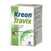 Kreon Travix, 10 000, kapsułki dojelitowe, 50 szt. (butelka)