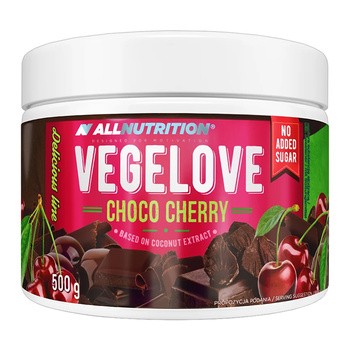 Allnutrition Vegelove Choco Cherry, krem o smaku czekoladowo-wiśniowym, 500 g
