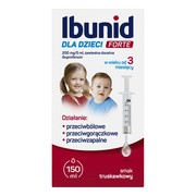 Ibunid dla dzieci Forte, 200 mg/5ml, zawiesina doustna, 150 ml