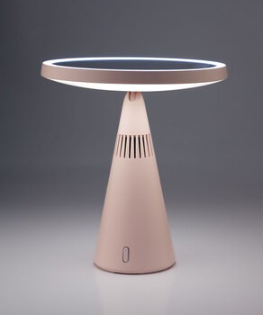 Beautifly Smart Moon Mirror z wbudowanym głośnikiem Bluetooth, lustro z regulacją światła LED, 1 szt.
