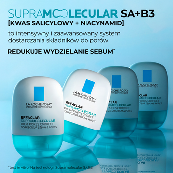 La Roche-Posay Effaclar, krem-żel matująco-nawilżający do skóry tłustej, 40 ml