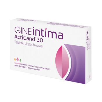 GINEintima ActiCand 30, tabletki dopochwowe, 8 szt