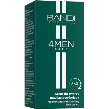 Bandi 4MEN Care, krem do twarzy nawilżająco-kojący, 50 ml