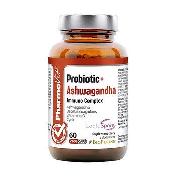 Pharmovit Clean Label Probiotic + Ashwagandha Immuno Complex, kapsułki, 60 szt.