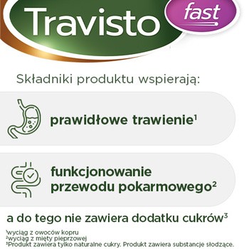 Travisto Fast, tabletki do ssania, smak porzeczkowy, 20 szt.