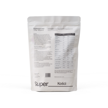 SuperPauza Białko roślinne Super kości, proszek, smak śmietanka, 750 g
