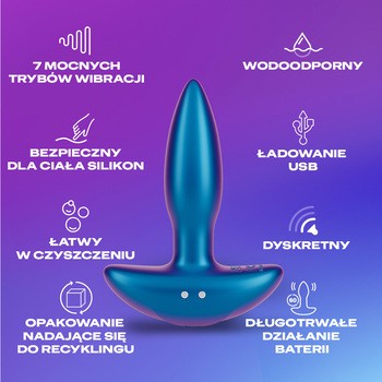 Durex Play Vibrating Butt, wibrująca zatyczka analna, 1 szt.