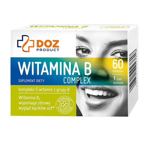 DOZ PRODUCT Witamina B Complex, Tabletki Powlekane, 60 Szt.