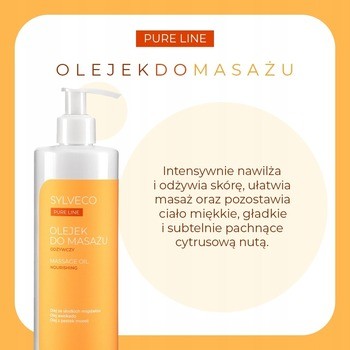 Sylveco Pure Line, olejek do masażu, 400 ml