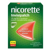Nicorett invisipatch, 15 mg, plastry transdermalne, 7 szt.