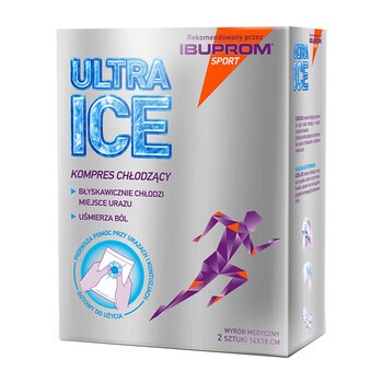 Ultra Ice, kompres chłodzący, 14 x 18 cm, 2 szt.