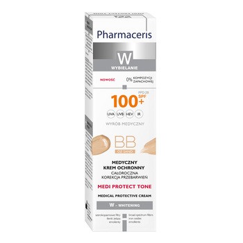 Pharmaceris W Medi Protect Tone, krem ochronny BB, 02 Sand, 40 ml