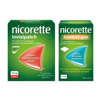 Nicorette FreshFruit Gum, 2 mg, guma do żucia, 105 szt.