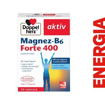 Zestaw Doppelherz aktiv Na skurcze, tabletki, 30 szt. + Doppelherz aktiv Magnez-B6 Forte 400, tabletki, 30 szt.