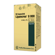 Lipancrea, 8000 j. lipazy, kapsułki, 50 szt.