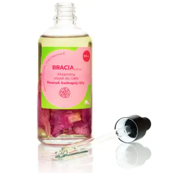 Bracia Mydlarze, aksamitny olejek do ciała, Poranek kwitnącej róży, 100 ml