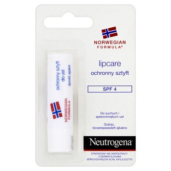 Neutrogena Formuła Norweska, ochronny sztyft do ust, SPF 4, 4,8 g