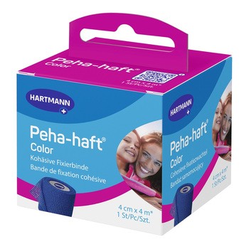 Peha-haft Color, opaska podtrzymująca, 4 cm x 4 m, 1 szt.