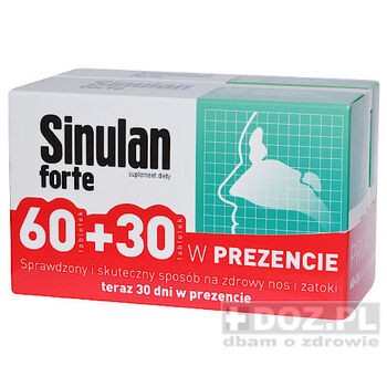 Sinulan Forte, tabletki powlekane, 60 szt. + 30 szt. w PREZENCIE