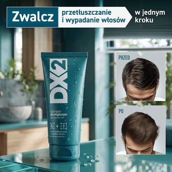 DX2, szampon przeciw przetłuszczaniu i wypadaniu włosów dla mężczyzn,150 ml