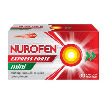 Nurofen Express Forte Mini, 400 mg, kapsułki miękkie, 20 szt.