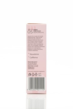 Moee Squalane Eye, lekki krem pod oczy, skwalan z kofeiną, 30 ml