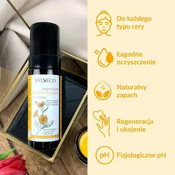 Sylveco, Nagietkowa pianka myjąca do twarzy, 150 ml