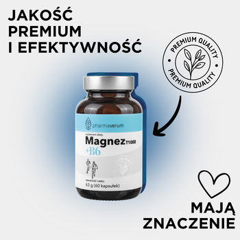 Magnez T1000 + B6, kapsułki, 60 szt.