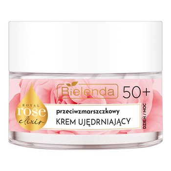 Bielenda Royal Rose Elixir, przeciwzmarszczkowy krem ujędrniający 50+, 50 ml