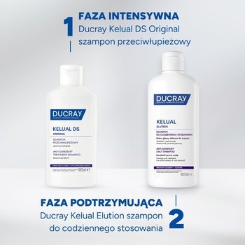 Ducray Kelual Elution, szampon do codziennego stosowania dla skóry głowy skłonnej do łupieżu, 400 ml