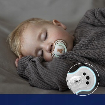 Lovi Teddy Love, silikonowy smoczek dynamiczny, 0-6 m, 2 szt.