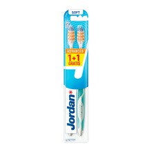 Jordan Advanced, szczoteczka do zębów, soft, 1+1 szt.
