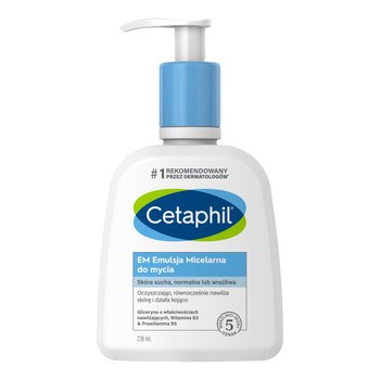 Cetaphil EM, emulsja micelarna do mycia, z pompką, 236 ml