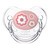 Canpol Newborn Baby, silikonowy, anatomiczny smoczek uspokajający, różowy, 18m+, 1 szt.