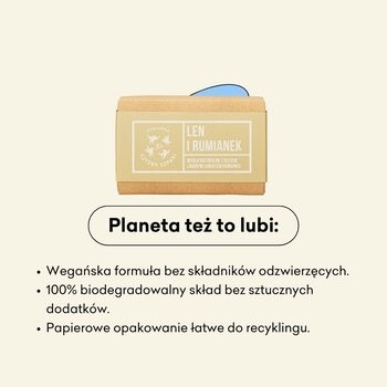 Mydlarnia 4 Szpaki, naturalne mydło w kostce, Len i Rumianek, 110 g