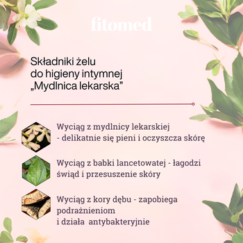 Fitomed, Mydlnica lekarska, żel ziołowy do higieny intymnej, 500 g