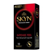 Unimil Skyn Intense Feel, nielateksowe prezerwatywy z wypustkami, 10 szt.
