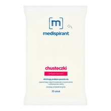 Medispirant, antyperspirant, chusteczki, 20 szt.