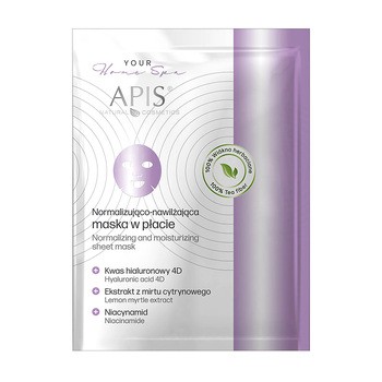 Apis Your Home Spa, normalizująco-nawilżająca maska w płacie, 20 g