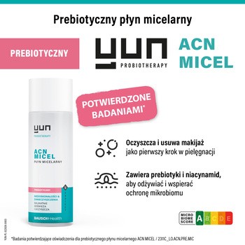 Yun ACN Micel, prebiotyczny płyn micelarny, 200 ml