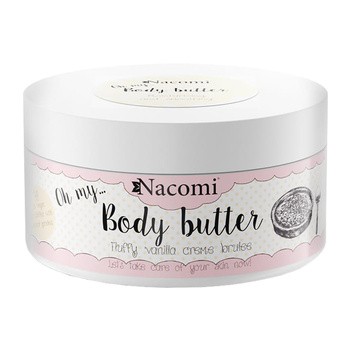 Nacomi, masło do ciała, waniliowe crème brulee, 100 ml