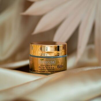 Bielenda Golden Placenta Collagen Reconstructor, napinająco-odbudowujący krem-koncentrat przeciwzmarszczkowy 60+, 50 ml