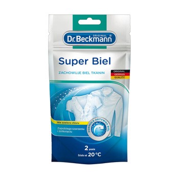 Dr. Beckmann, saszetki do prania Super Biel, 80 g