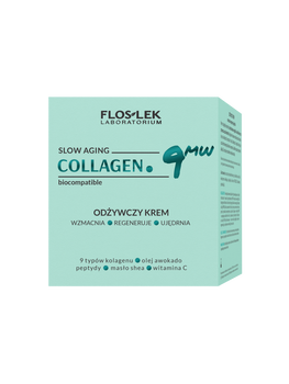Flos-Lek Collagen.9MW, odżywczy krem, wzmacnia regeneruje ujędrnia, 50 ml
