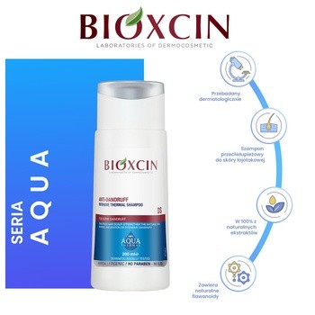 Bioxcin Aqua Thermal DS, intensywny szampon przeciwłupieżowy, 200 ml