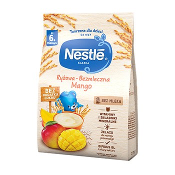 Nestle, kaszka, ryżowa-bezmleczna mango, 6 m+, 170 g