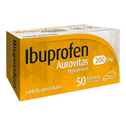 Ibuprofen Aurovitas, 200 mg, tabletki powletki, 50 szt.