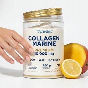 Medso Collagen Marine Premium 10 000 mg, proszek, smak mango-cytryna, 360 g