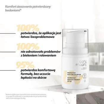 Eeny Meeny, ochronny krem do twarzy UVA UVB SPF50, bez pigmentu, 50 ml