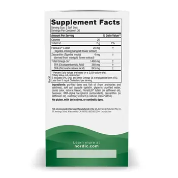 Nordic Naturals, Omega Vision, kapsułki, 60 szt.